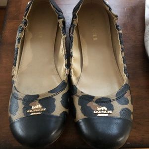Coach Leopard print flats